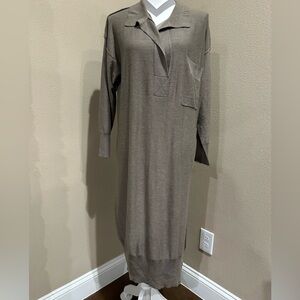Women’s lightweight, long sleeve,  tan sweater dress, NWT!